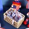 100 Sheet Red White Blue Bows Tissue Paper, Patriotic Ribbons Patterns Gift Wrapping Paper for 4th of July DIY Crafts Independence Day Veteran's Day Party Supplies, 13.8 x 19.7 Inch